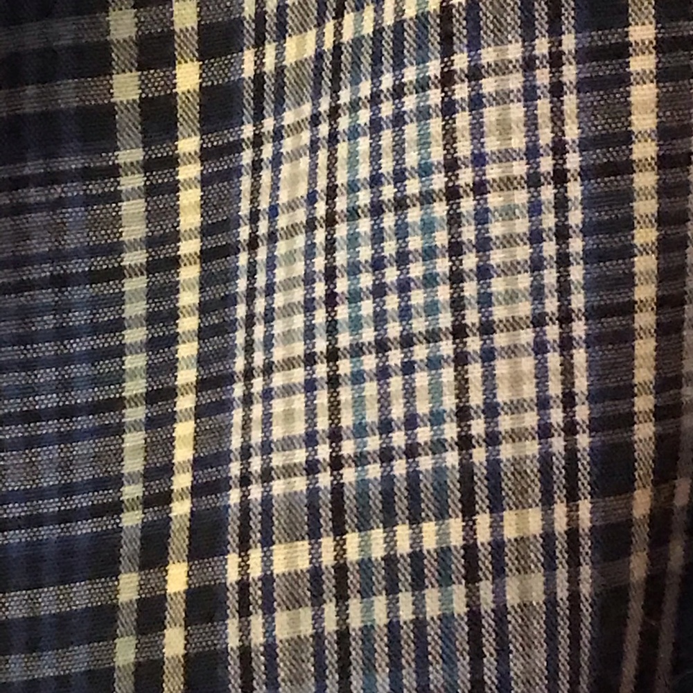 Munsingwear Blue Plaid Button Down Shirt Mens L - Picture 4 of 12